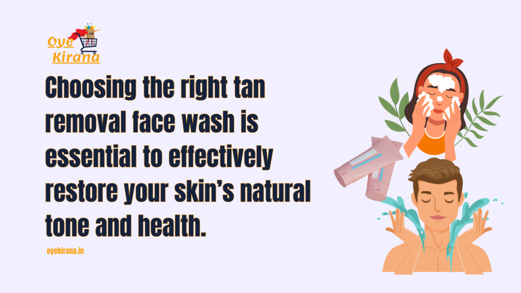 right tan removal face wash